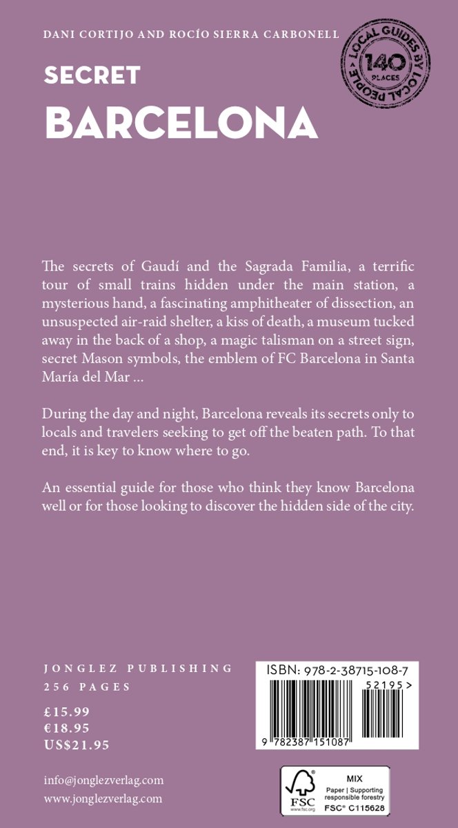 Secret Barcelona 9782387151087 Jonglez Reisgidsen Barcelona Secret Barcelona 9782387151087 Jonglez Reisgidsen Barcelona