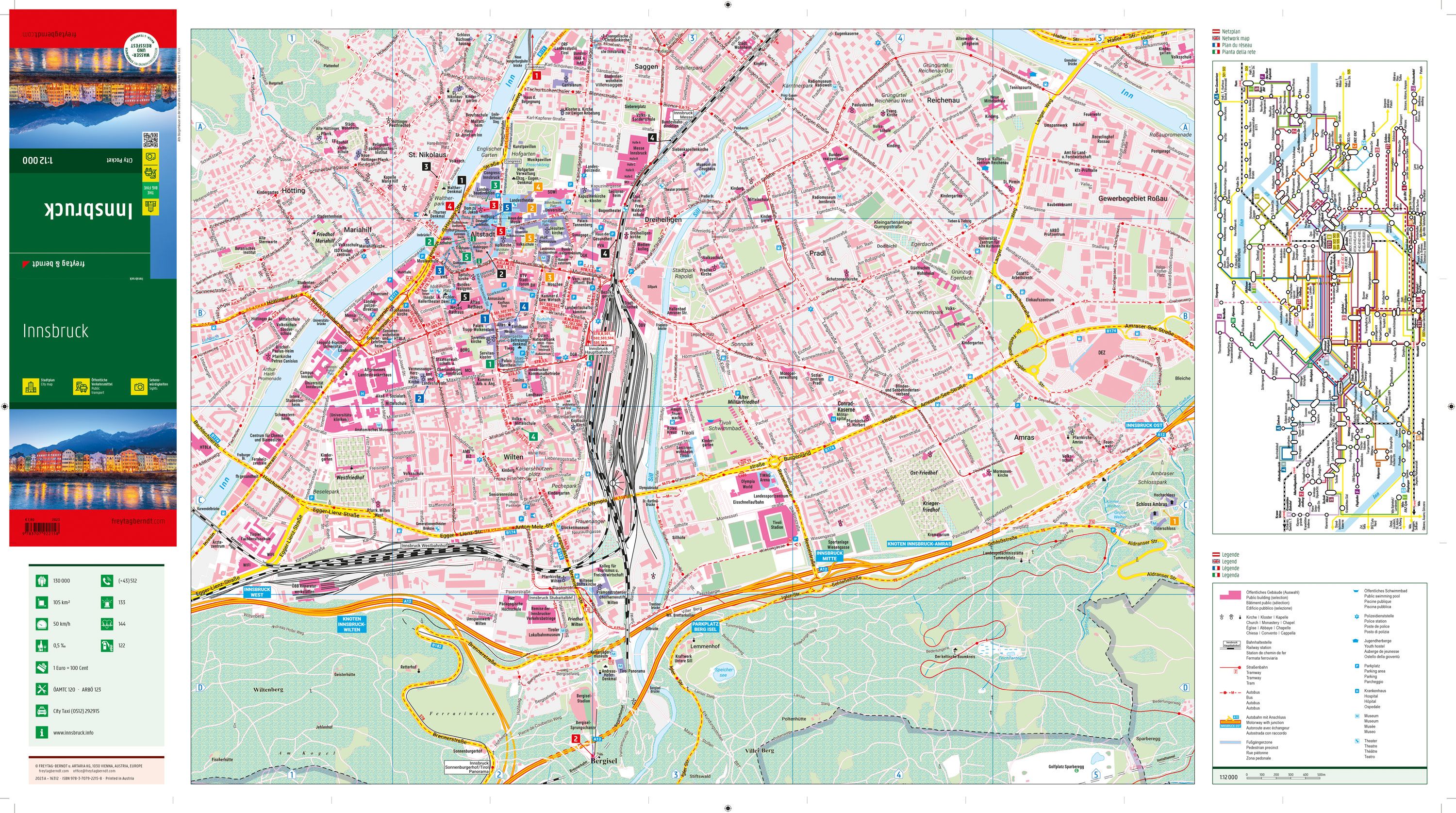 stadsplattegrond Innsbruck 1:8.000 9783707920918 Freytag & Berndt Stadsplattegronden Tirol stadsplattegrond Innsbruck 1:8.000 9783707920918 Freytag & Berndt Stadsplattegronden Tirol