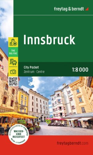 stadsplattegrond Innsbruck 1:8.000 9783707920918  Freytag & Berndt   Stadsplattegronden Tirol