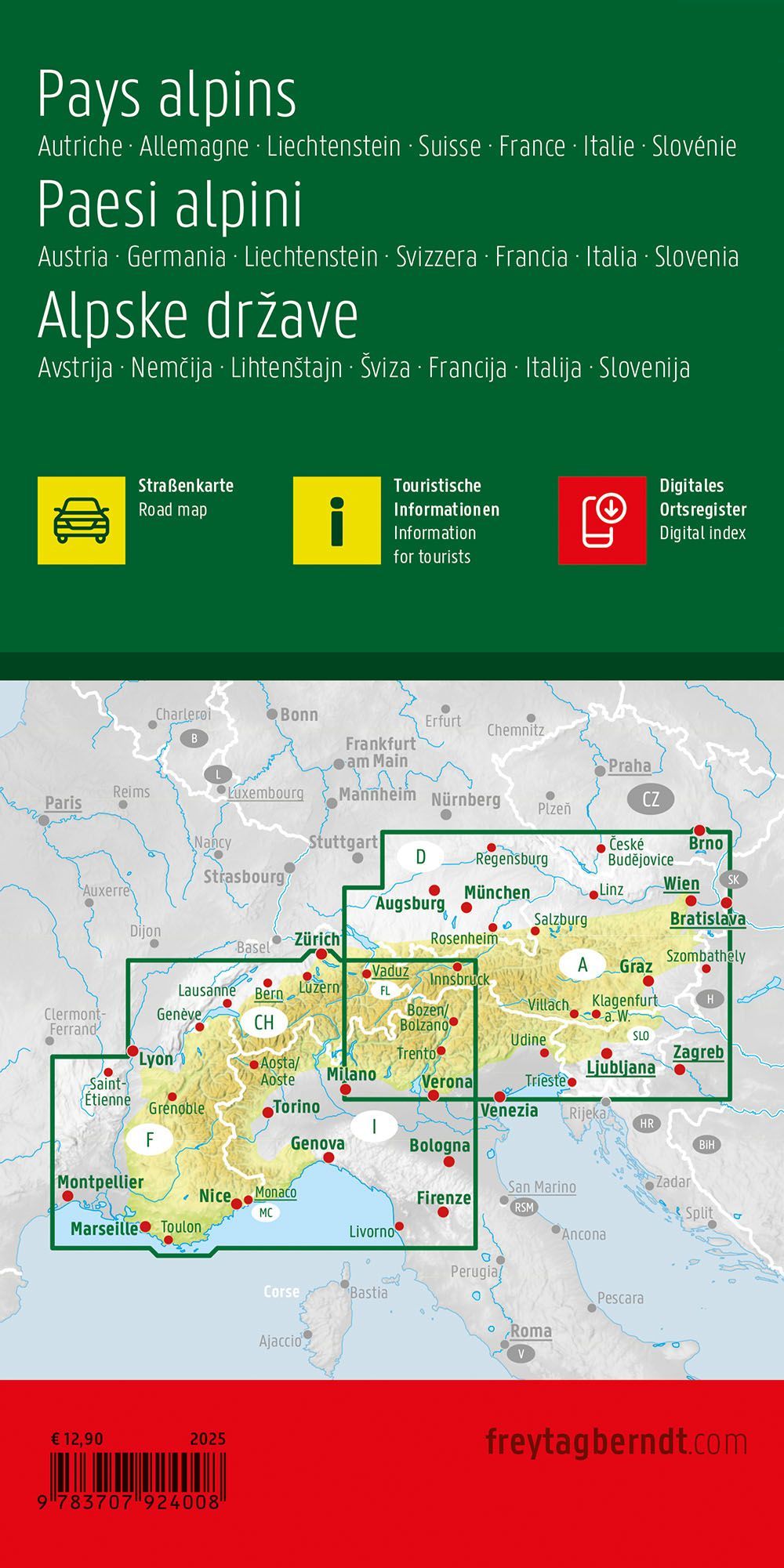 Alpen | wegenkaart, autokaart 1:500.000 9783707924008 Freytag & Berndt Landkaarten en wegenkaarten Zwitserland en Oostenrijk (en Alpen als geheel) Alpen | wegenkaart, autokaart 1:500.000 9783707924008 Freytag & Berndt Landkaarten en wegenkaarten Zwitserland en Oostenrijk (en Alpen als geheel)