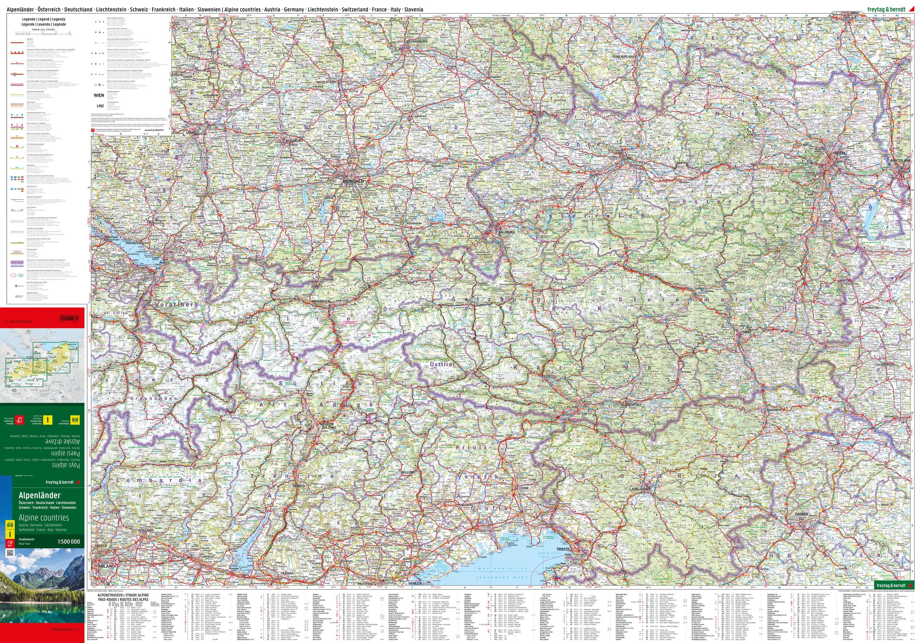 Alpen | wegenkaart, autokaart 1:500.000 9783707924008 Freytag & Berndt Landkaarten en wegenkaarten Zwitserland en Oostenrijk (en Alpen als geheel) Alpen | wegenkaart, autokaart 1:500.000 9783707924008 Freytag & Berndt Landkaarten en wegenkaarten Zwitserland en Oostenrijk (en Alpen als geheel)