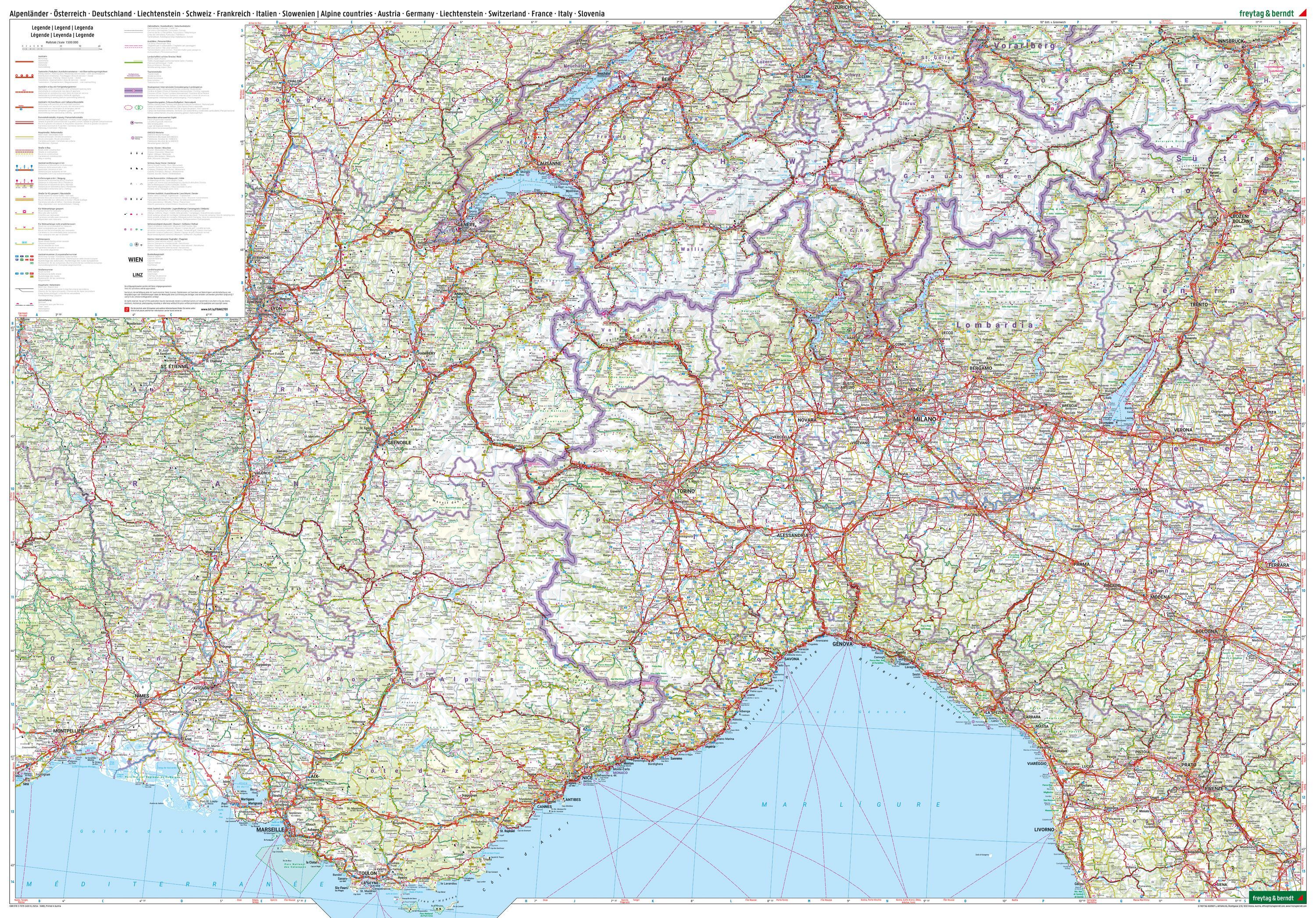 Alpen | wegenkaart, autokaart 1:500.000 9783707924008 Freytag & Berndt Landkaarten en wegenkaarten Zwitserland en Oostenrijk (en Alpen als geheel) Alpen | wegenkaart, autokaart 1:500.000 9783707924008 Freytag & Berndt Landkaarten en wegenkaarten Zwitserland en Oostenrijk (en Alpen als geheel)