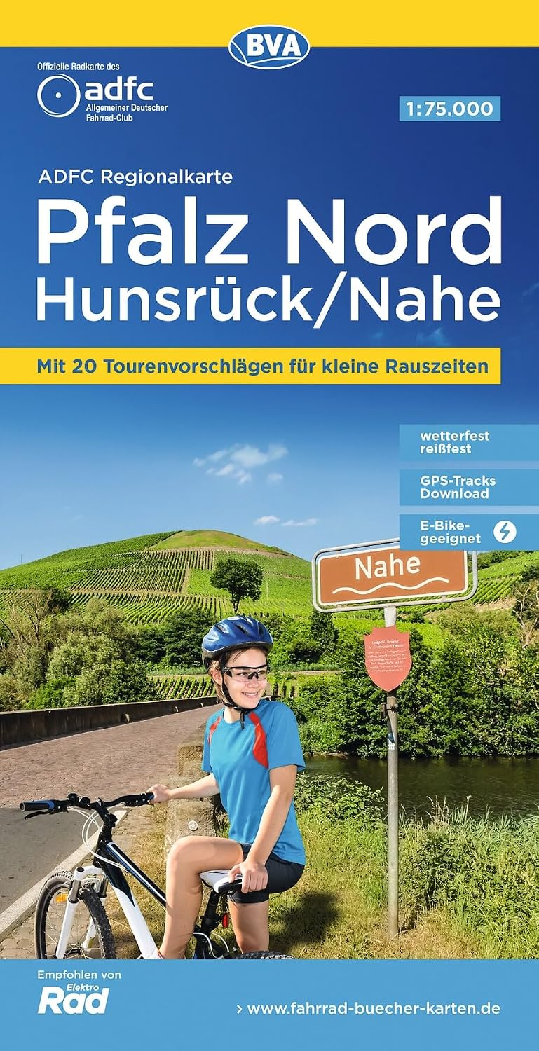 Pfalz Nord fietskaart 1:75.000 9783969902226 ADFC / BVA ADFC Regionalkarte Fietskaarten Pfalz, Deutsche Weinstrasse, Rheinhessen Pfalz Nord fietskaart 1:75.000 9783969902226 ADFC / BVA ADFC Regionalkarte Fietskaarten Pfalz, Deutsche Weinstrasse, Rheinhessen