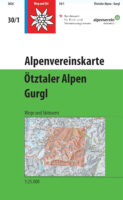 Alpenverein wandelkaart AV-30/1 Ötztaler Alpen/Gurgl 1:25.000 9783990661055  AlpenVerein Alpenvereinskarten   