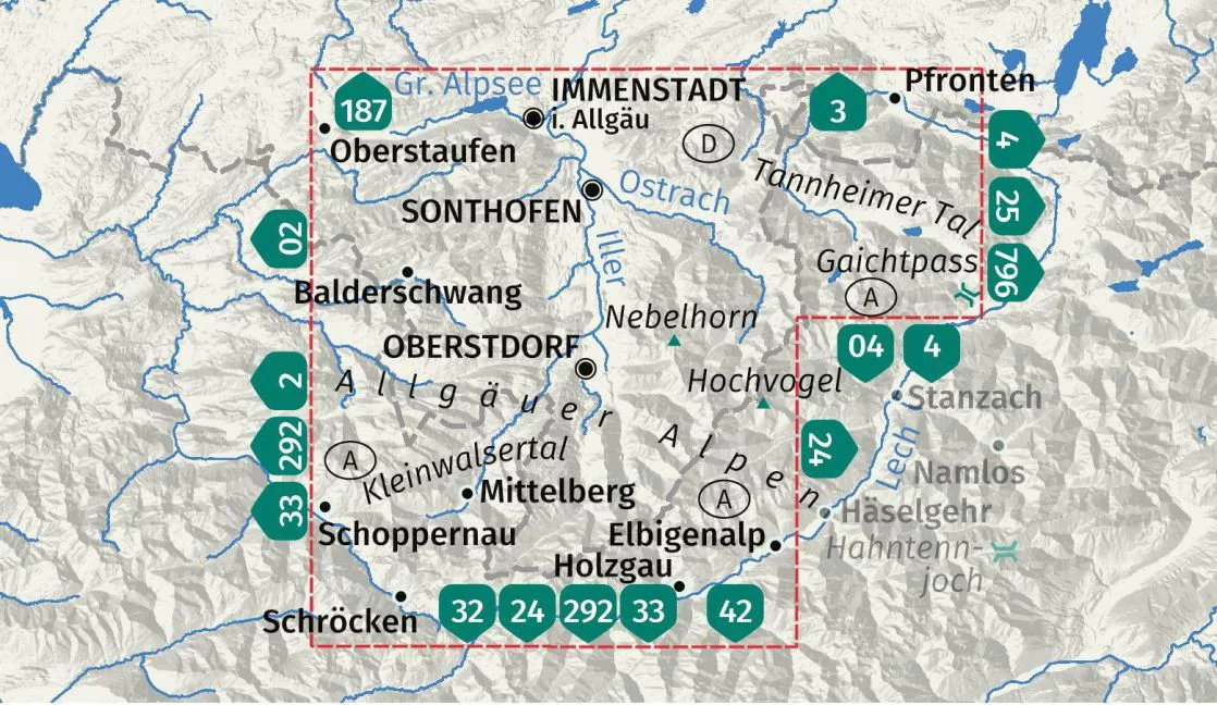 Kompass wandelkaart KP-003 Allgäuer Alpen 1:25.000 | set v 2 kaarten 9783991544302 Kompass Wandelkaarten Kompass Oberbayern Wandelkaarten Beierse Alpen Kompass wandelkaart KP-003 Allgäuer Alpen 1:25.000 | set v 2 kaarten 9783991544302 Kompass Wandelkaarten Kompass Oberbayern Wandelkaarten Beierse Alpen