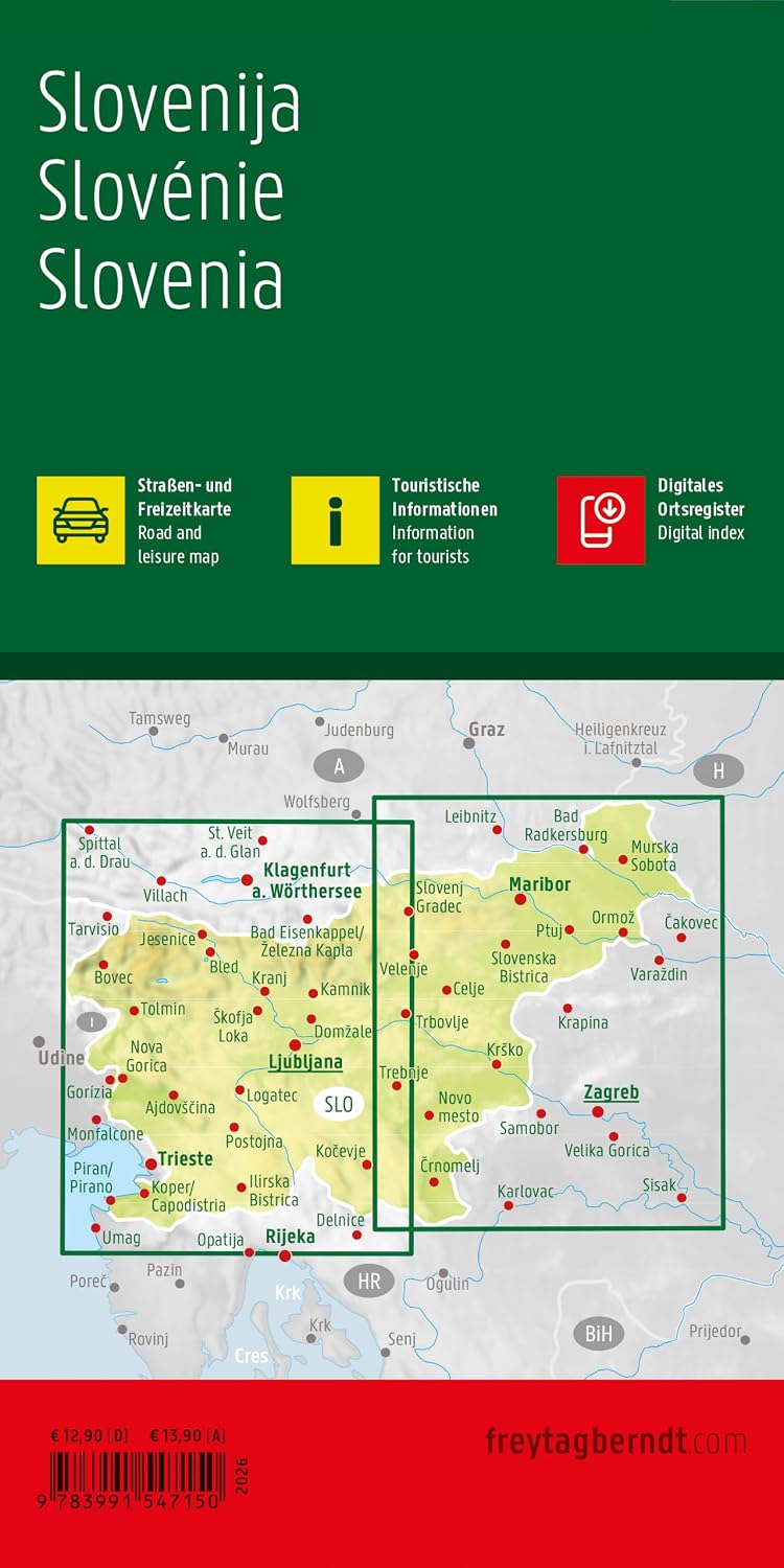 Slovenië | autokaart, wegenkaart 1:200.000 9783991547150 Freytag & Berndt Landkaarten en wegenkaarten Slovenië Slovenië | autokaart, wegenkaart 1:200.000 9783991547150 Freytag & Berndt Landkaarten en wegenkaarten Slovenië