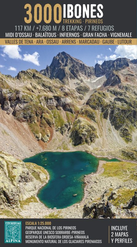 wandelkaart Ibones 3000 | 1:25.000 9788470112263 Editorial Alpina Meerdaagse wandelroutes, Wandelkaarten Franse Pyreneeën, Spaanse Pyreneeën wandelkaart Ibones 3000 | 1:25.000 9788470112263 Editorial Alpina Meerdaagse wandelroutes, Wandelkaarten Franse Pyreneeën, Spaanse Pyreneeën