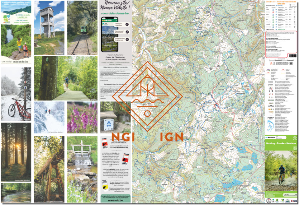 wandelkaart Érezée, Manhay 1:25.000 9789462357020 NGI / VVV NGI / VVV wandelkaarten Wandelkaarten Wallonië (Ardennen) wandelkaart Érezée, Manhay 1:25.000 9789462357020 NGI / VVV NGI / VVV wandelkaarten Wandelkaarten Wallonië (Ardennen)