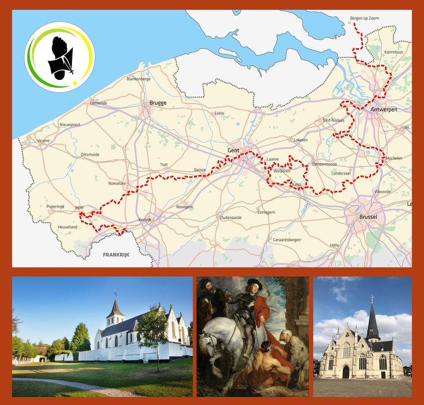 Martinusroute GR Bergen-op-Zoom Menen 9789464663952 Grote Routepaden Topogidsen Wandelgidsen Benelux Martinusroute GR Bergen-op-Zoom Menen 9789464663952 Grote Routepaden Topogidsen Wandelgidsen Benelux