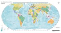 Equal Earth politiek wandkaart  1:36.400.000 5425013062350  Kaarten en Atlassen   Geen categorie 