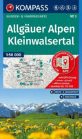 Kompass wandelkaart KP-3  Allgäuer Alpen, Kleinwalsertal 9783991546245  Kompass Wandelkaarten Kompass Oberbayern  Wandelkaarten Beierse Alpen, Vorarlberg