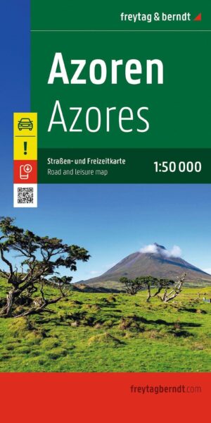 Azoren | autokaart, wandelkaart 1:50.000 9783991546689  Freytag & Berndt   Landkaarten en wegenkaarten Azoren