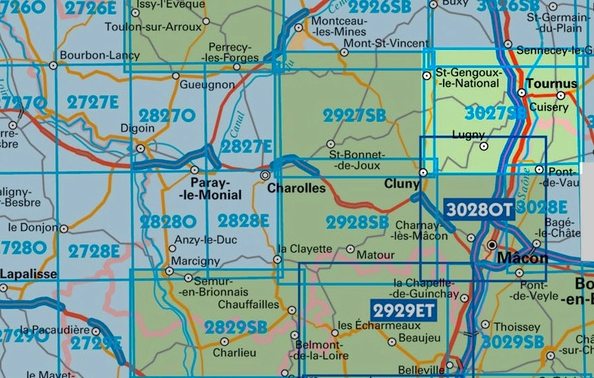 SB-3027 Tournus, Lugny | wandelkaart 1:25.000 9782758535652 IGN IGN 25 Bourgogne & Morvan Wandelkaarten Bourgogne SB-3027 Tournus, Lugny | wandelkaart 1:25.000 9782758535652 IGN IGN 25 Bourgogne & Morvan Wandelkaarten Bourgogne