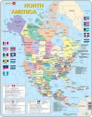 North America 7023850221176  Larsen Educatieve puzzels  Overige artikelen Verenigde Staten