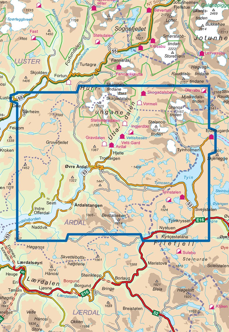 DNT-2531 (Årdal) Ardal | topografische wandelkaart 1:50.000 7046660025314 Nordeca Turkart Norge 1:50.000 Wandelkaarten Midden-Noorwegen DNT-2531 (Årdal) Ardal | topografische wandelkaart 1:50.000 7046660025314 Nordeca Turkart Norge 1:50.000 Wandelkaarten Midden-Noorwegen