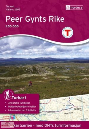 DNT-2563 Peer Gynts Rike | topografische wandelkaart 1:50.000 7046660025635  Nordeca Turkart Norge 1:50.000  Wandelkaarten Midden-Noorwegen
