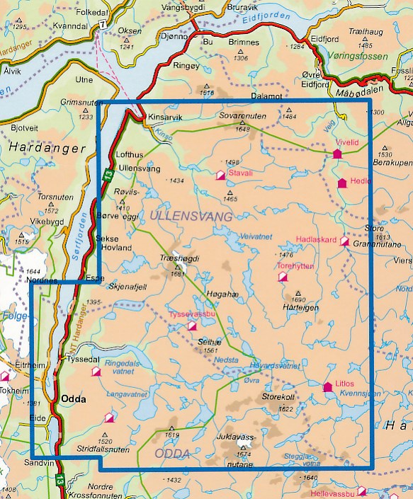 DNT-2659 Hardangervidda Vest | topografische wandelkaart 1:50.000 7046660026595 Nordeca Turkart Norge 1:50.000 Wandelkaarten Zuid-Noorwegen DNT-2659 Hardangervidda Vest | topografische wandelkaart 1:50.000 7046660026595 Nordeca Turkart Norge 1:50.000 Wandelkaarten Zuid-Noorwegen