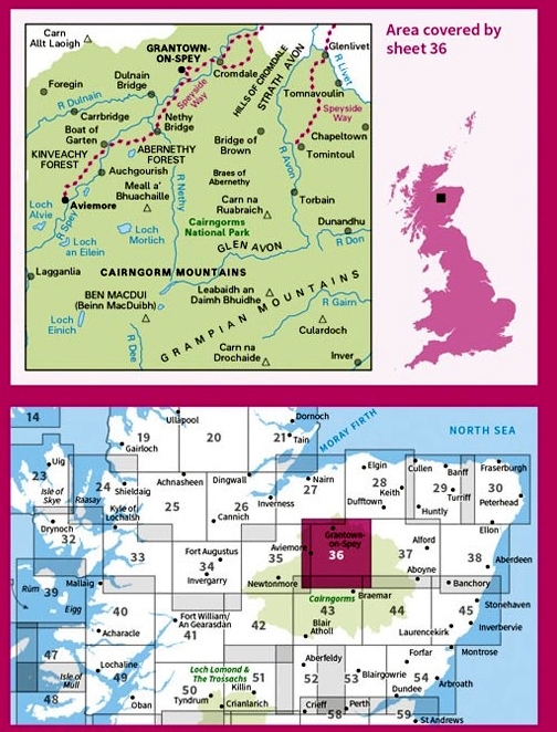 LR-036 Grantown, Aviemore & Cairngorm | topografische wandelkaart 9780319261347 Ordnance Survey Landranger Maps 1:50.000 Wandelkaarten de Schotse Hooglanden (ten noorden van Glasgow / Edinburgh) LR-036 Grantown, Aviemore & Cairngorm | topografische wandelkaart 9780319261347 Ordnance Survey Landranger Maps 1:50.000 Wandelkaarten de Schotse Hooglanden (ten noorden van Glasgow / Edinburgh)