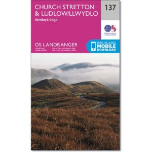 LR-137  Ludlow, Wenlock Edge | topografische wandelkaart 9780319262351  Ordnance Survey Landranger Maps 1:50.000  Wandelkaarten Noord-Wales, Anglesey, Snowdonia