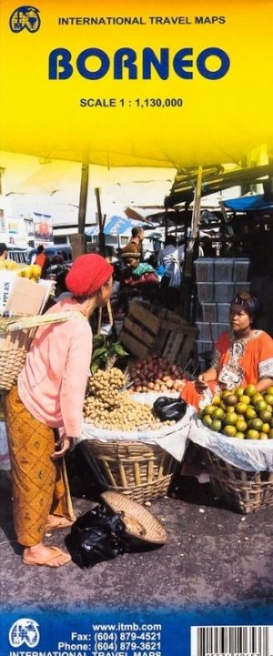 ITM Borneo (Kalimantan) | landkaart, autokaart 1:1.130.000 9781553410652  International Travel Maps   Landkaarten en wegenkaarten Zuid-Oost Azië