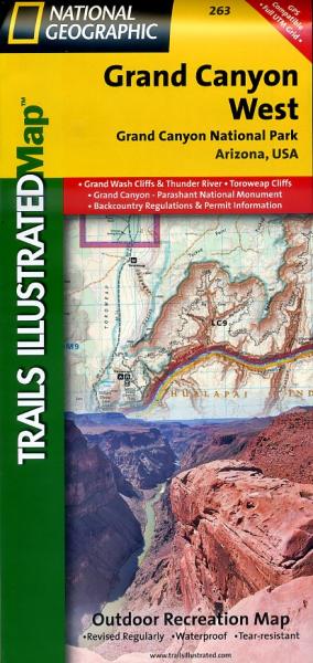 Grand Canyon West 1:90.000 9781566954969  National Geographic / Trails Illustrated Nat.Park/Recr.Series  Wandelkaarten Colorado, Arizona, Utah, New Mexico