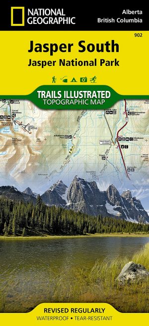 TI902  Jasper South 1:100.000 9781566956604  National Geographic Trails Illustrated  Wandelkaarten Canadese Rocky Mountains
