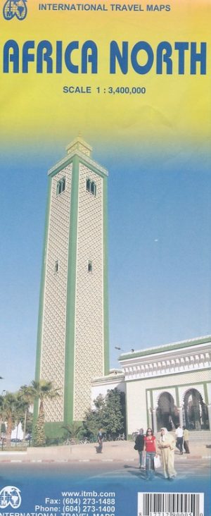 ITM Northern Africa | landkaart, autokaart 1:3.400.000 9781771290005  International Travel Maps   Landkaarten en wegenkaarten Noord-Afrika en Sahel