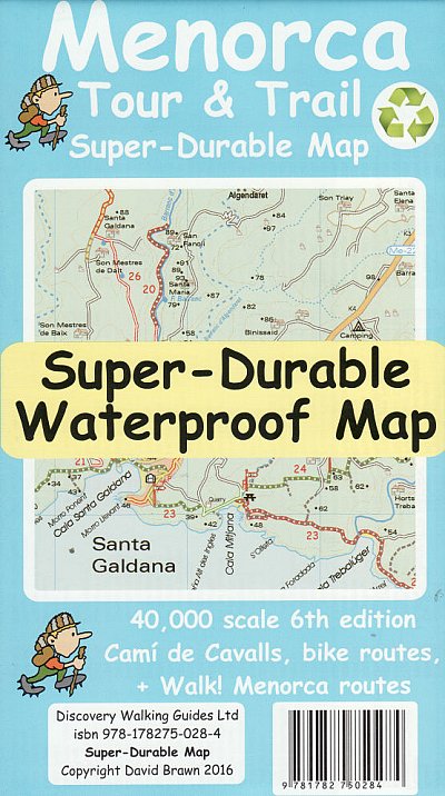 Menorca 1:40.000 9781782750505  Discovery Guides Wandelkaarten Spanje  Wandelkaarten Menorca