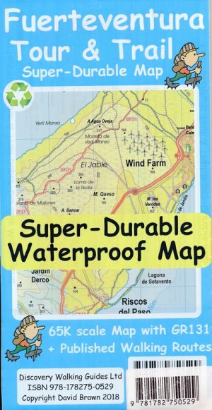 Fuerteventura 1:65.000 9781782750529  Discovery Guides   Meerdaagse wandelroutes, Wandelkaarten Fuerteventura