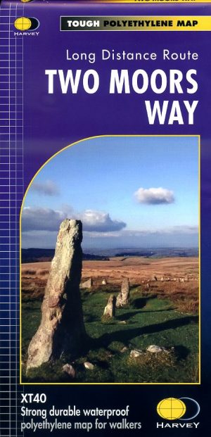 Two Moors Way | wandelkaart 1:40.000 9781851375431  Harvey Maps   Meerdaagse wandelroutes, Wandelkaarten West Country