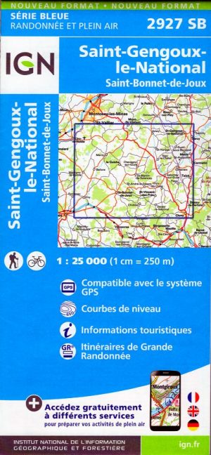 SB-2927 St-Gengoux-le-National | wandelkaart 1:25.000 9782758535638  IGN IGN 25 Bourgogne & Morvan  Wandelkaarten Bourgogne