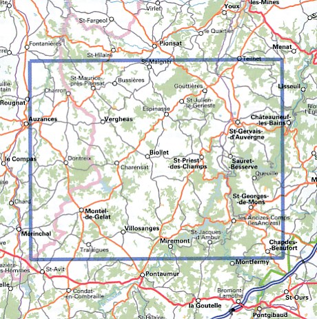 SB-2430 St-Gervais d'Auvergne | wandelkaart 1:25.000 9782758539223 IGN IGN 25 Auvergne Wandelkaarten Auvergne SB-2430 St-Gervais d'Auvergne | wandelkaart 1:25.000 9782758539223 IGN IGN 25 Auvergne Wandelkaarten Auvergne