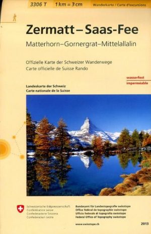 3306T Zermatt - Saas Fee | wandelkaart 1:33.333 9783302333069  Bundesamt / Swisstopo Wanderkarten 1:33.333  Wandelkaarten Oberwallis