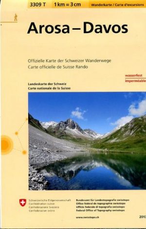 3309T  Arosa - Davos | wandelkaart 1:33.333 9783302333090  Bundesamt / Swisstopo Wanderkarten 1:33.333  Wandelkaarten Graubünden