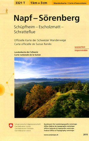 3321T Napf - Sörenberg | wandelkaart 1:33.333 9783302333212  Bundesamt / Swisstopo Wanderkarten 1:33.333  Wandelkaarten Midden- en Oost-Zwitserland