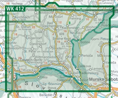 WK-412 Südsteirisches Hügelland/Bad Radkersburg wandelkaart 1:50.000 9783707900064 Freytag & Berndt WK 1:50.000 Wandelkaarten Salzburger Land & Stiermarken WK-412 Südsteirisches Hügelland/Bad Radkersburg wandelkaart 1:50.000 9783707900064 Freytag & Berndt WK 1:50.000 Wandelkaarten Salzburger Land & Stiermarken
