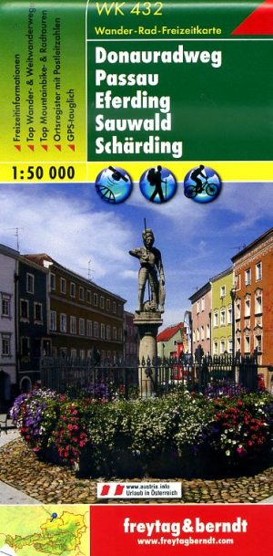 WK-432  Donauradweg 9783707906042  Freytag & Berndt   Fietskaarten Oberösterreich, Niederösterreich, Burgenland