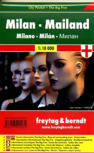Milaan 1:10.000 | stadsplattegrond 9783707909272  Freytag & Berndt Compact plattegrond  Stadsplattegronden Milaan, Lombardije, Italiaanse Meren