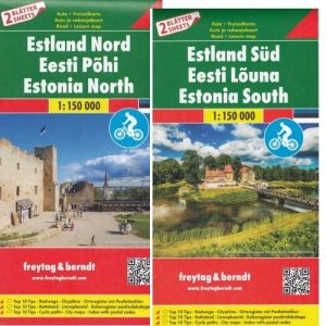 Estland | wegenkaart, autokaart, fietskaart 1:150.000 9783707917727  Freytag & Berndt   Fietskaarten, Landkaarten en wegenkaarten Tallinn & Estland