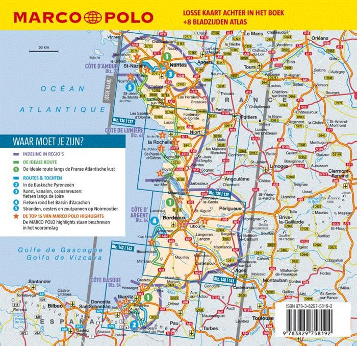Marco Polo reisgids Franse Atlantische Kust 9783829758192 Marco Polo NL Reisgidsen Zuidwest-Frankrijk Marco Polo reisgids Franse Atlantische Kust 9783829758192 Marco Polo NL Reisgidsen Zuidwest-Frankrijk