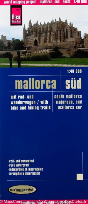 Mallorca - zuid | landkaart, wegenkaart 1:40.000 9783831770762  Reise Know-How Verlag WMP, World Mapping Project  Wandelkaarten Mallorca