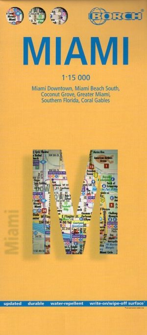 Miami stadsplattegrond 1:15.000 9783866091511  Berndtson / Borch   Stadsplattegronden Florida