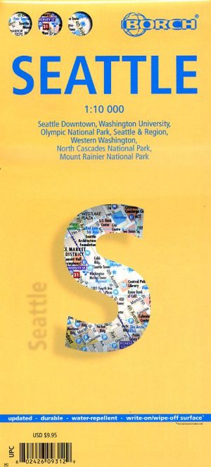 Seattle 1:10.000 | stadsplattegrond 9783866093126  Berndtson / Borch   Stadsplattegronden Washington, Oregon, Idaho, Wyoming, Montana