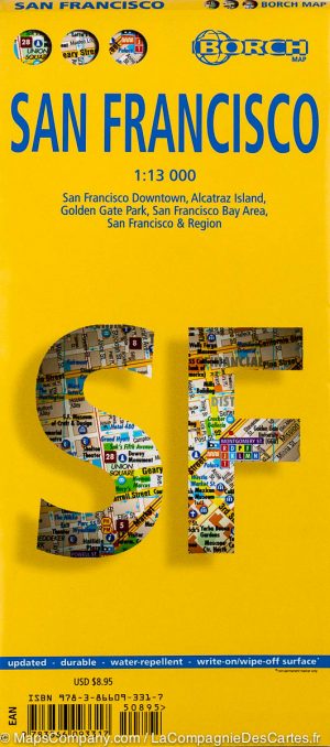 San Francisco city map 1:13.000 | stadsplattegrond 9783866093317  Berndtson / Borch   Stadsplattegronden California, Nevada