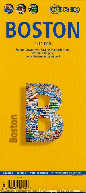 Boston 1:11.000 | stadsplattegrond 9783866093652  Berndtson / Borch   Stadsplattegronden New England