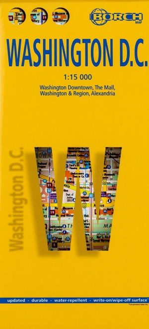Washington DC Map 1:15.000 | stadsplattegrond 9783866093690  Berndtson / Borch   Stadsplattegronden New York, Pennsylvania, Washington DC