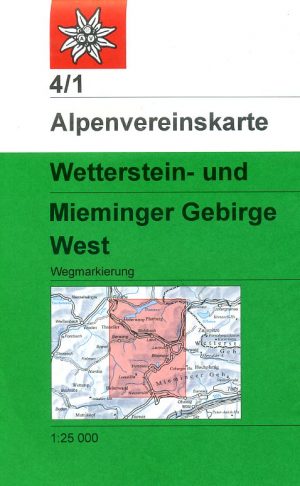 Alpenverein wandelkaart AV-04/1 Wetterstein + Mieminger Geb./ West 1:25.000 [2017] 9783928777193  AlpenVerein Alpenvereinskarten  Wandelkaarten Tirol