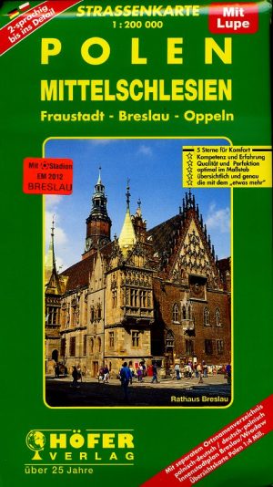 PL-006 Polen, Mittelschlesien 1:200.000 9783931103125  Höfer Verlag   Landkaarten en wegenkaarten Krakau, Poolse Tatra, Zuid-Polen