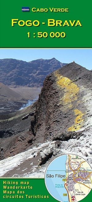 Fogo, Brava 1:50.000 wandelkaart 9783934262171  AB Karten Verlag   Wandelkaarten Kaapverdische Eilanden