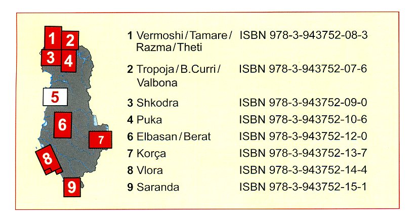 HA-05 Tirana Durrës Kruja | wandelkaart 9783943752113 Huber Verlag Albanië 1:50.000 Wandelkaarten Albanië HA-05 Tirana Durrës Kruja | wandelkaart 9783943752113 Huber Verlag Albanië 1:50.000 Wandelkaarten Albanië